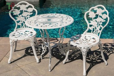 bàn ghế sân vườn nhôm đúc