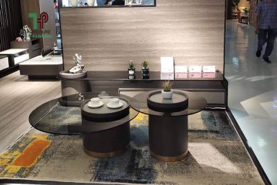 bàn trà tròn mặt kính (1)