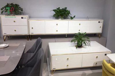 bàn trà mặt kính