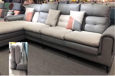 sofa vải giả da cao cấp