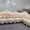 ghế sofa góc da thật cổ điển